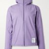 Rain Fly Hooded Logo-Printed PERTEX® Shield Air Jacket