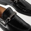 Gigi Chain-Embellished Patent-Leather Loafers - CU Gigi Chain-Embellished Patent-Leather Loafers - CU