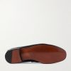 Gigi Chain-Embellished Patent-Leather Loafers - E1 Gigi Chain-Embellished Patent-Leather Loafers - E1