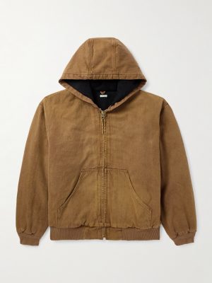 Cotton, Hemp and Silk-Blend Canvas Hooded Jacket Cotton, Hemp and Silk-Blend Canvas Hooded Jacket