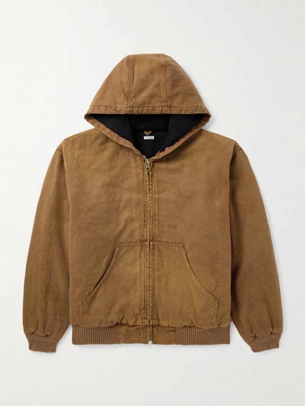 Cotton, Hemp and Silk-Blend Canvas Hooded Jacket Cotton, Hemp and Silk-Blend Canvas Hooded Jacket