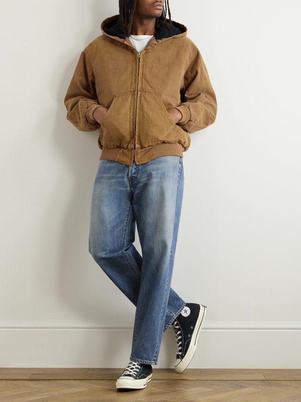 Cotton, Hemp and Silk-Blend Canvas Hooded Jacket - OU Cotton, Hemp and Silk-Blend Canvas Hooded Jacket - OU