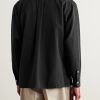 Convertible-Collar Silk and Cotton-Blend Shirt - BK