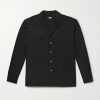 Convertible-Collar Silk and Cotton-Blend Shirt