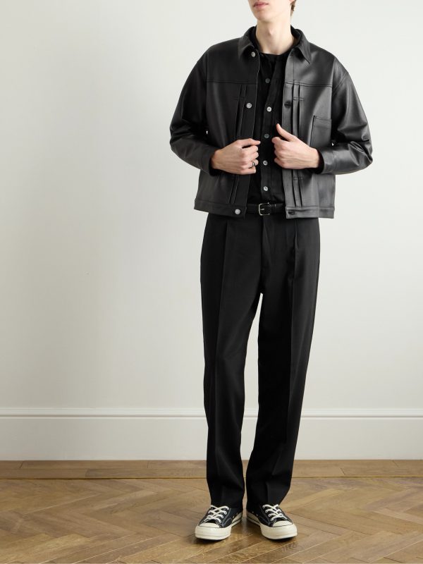 1st Type Full-Grain Leather Jacket - OU