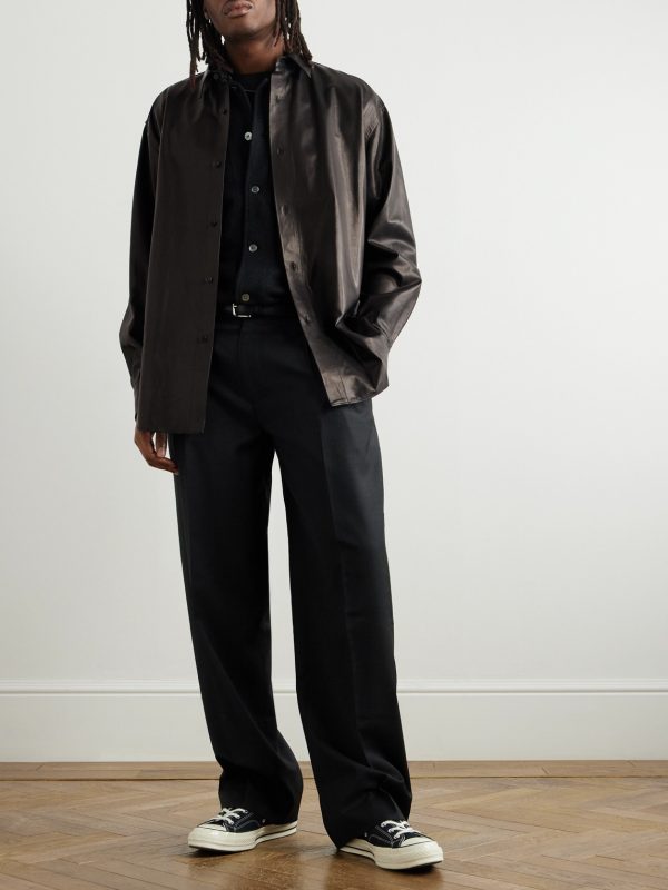 Leather Shirt Jacket - OU Leather Shirt Jacket - OU