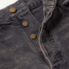 Straight-Leg Logo-Appliquéd Distressed Jeans - E1