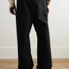 Wide-Leg Wool and Cotton-Blend Twill Drawstring Cargo Trousers - BK Wide-Leg Wool and Cotton-Blend Twill Drawstring Cargo Trousers - BK