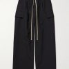 Wide-Leg Wool and Cotton-Blend Twill Drawstring Cargo Trousers Wide-Leg Wool and Cotton-Blend Twill Drawstring Cargo Trousers