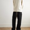 Wide-Leg Wool and Cotton-Blend Twill Drawstring Cargo Trousers - OU Wide-Leg Wool and Cotton-Blend Twill Drawstring Cargo Trousers - OU