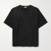 Logo-Appliquéd Wool-Blend Flannel T-Shirt Logo-Appliquéd Wool-Blend Flannel T-Shirt