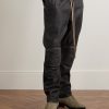 Moto Straight-Leg Leather Drawstring Trousers - FR Moto Straight-Leg Leather Drawstring Trousers - FR