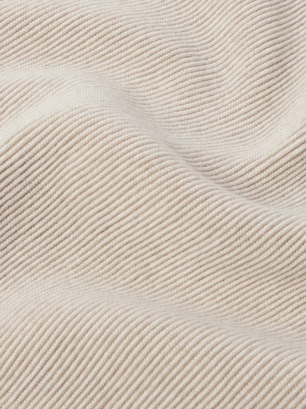 Logo-Appliquéd Ribbed Virgin Wool Sweater - CU Logo-Appliquéd Ribbed Virgin Wool Sweater - CU