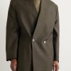 Oversized Logo-Appliquéd Double-Breasted Wool and Silk-Blend Suit Jacket - FR Oversized Logo-Appliquéd Double-Breasted Wool and Silk-Blend Suit Jacket - FR