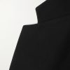 Double-Breasted Cropped Wool-Gabardine Blazer - E1