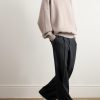 Logo-Appliquéd Merino Wool Hoodie - OU
