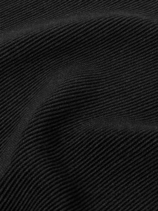 Logo-Appliquéd Ribbed Virgin Wool Sweater - CU Logo-Appliquéd Ribbed Virgin Wool Sweater - CU