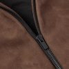 Logo-Appliquéd Nubuck Hooded Bomber Jacket - CU