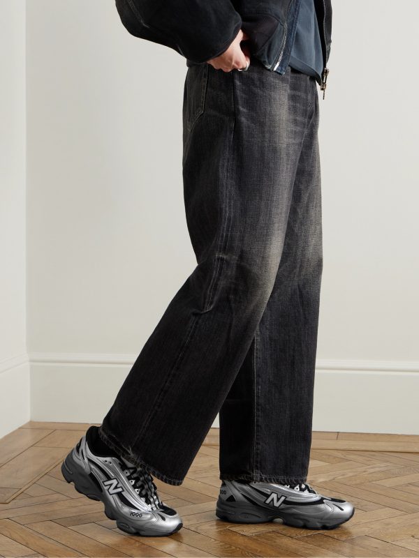 1000 Leather and Mesh Sneakers - OU