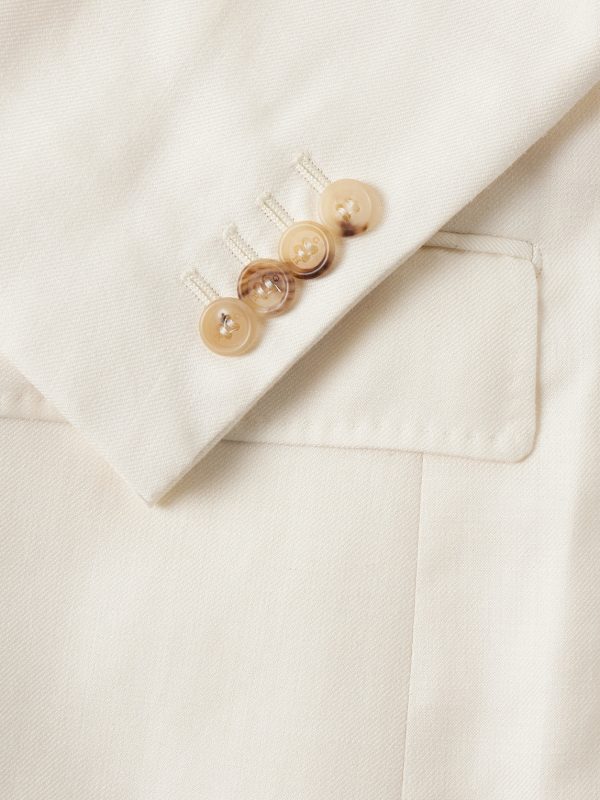 Irving Slim-Fit Unstructured Wool, Silk and Linen-Blend Twill Suit Jacket - CU