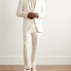 Irving Slim-Fit Unstructured Wool, Silk and Linen-Blend Twill Suit Jacket - OU