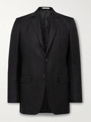 Irving Slim-Fit Unstructured Wool, Silk and Linen-Blend Twill Suit Jacket