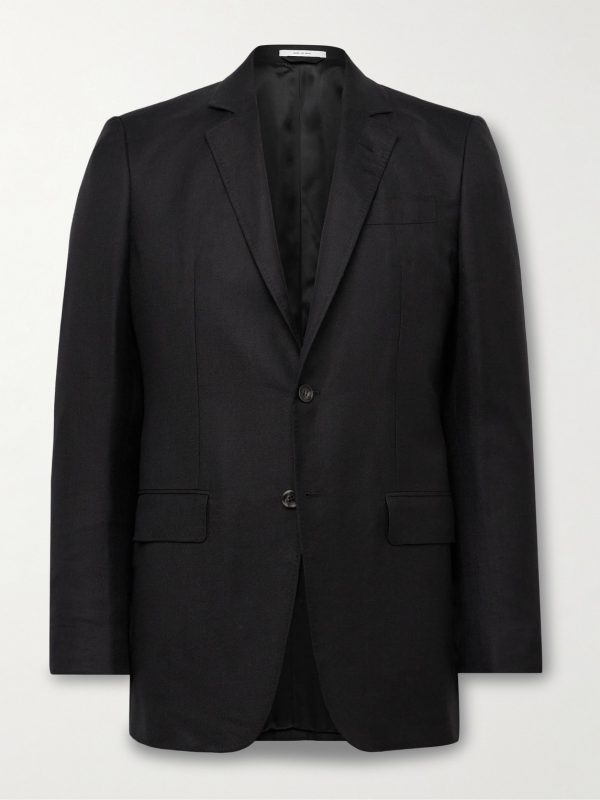 Irving Slim-Fit Unstructured Wool, Silk and Linen-Blend Twill Suit Jacket