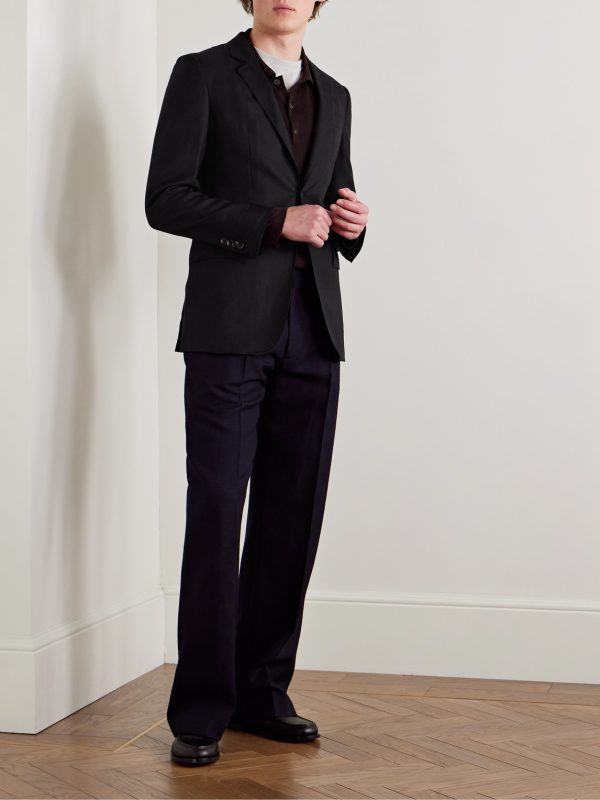 Irving Slim-Fit Unstructured Wool, Silk and Linen-Blend Twill Suit Jacket - OU