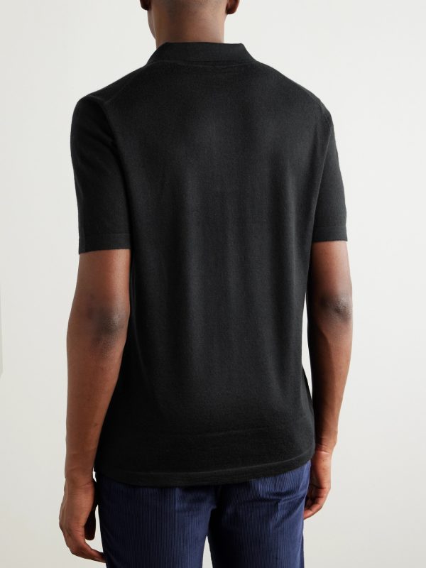Stendhal Merino Wool Polo Shirt - BK