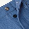 Slim-Fit Cotton and Linen-Blend Trousers - E1 Slim-Fit Cotton and Linen-Blend Trousers - E1