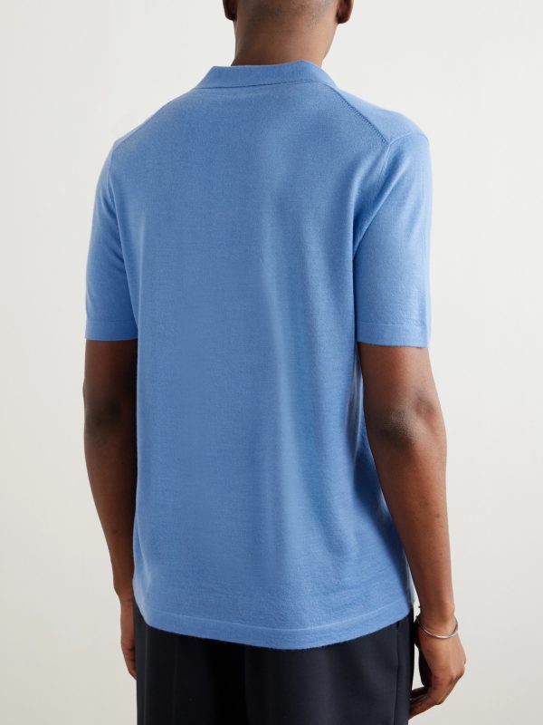 Stendhal Cashmere Polo Shirt - BK Stendhal Cashmere Polo Shirt - BK