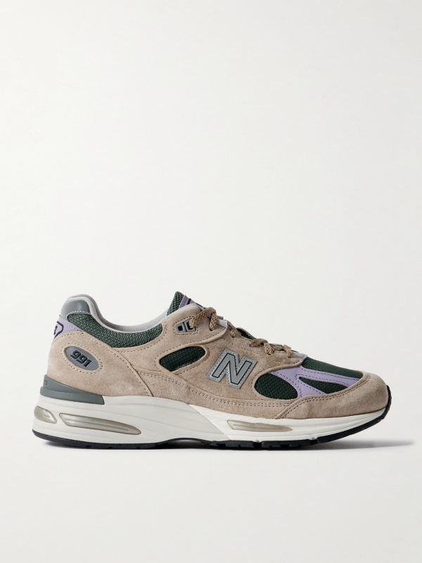 991v2 Suede, Leather and Mesh Sneakers 991v2 Suede, Leather and Mesh Sneakers