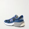 990v6 Leather-Trimmed Suede and Mesh Sneakers - BK 990v6 Leather-Trimmed Suede and Mesh Sneakers - BK
