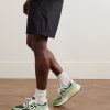 990v6 Leather-Trimmed Suede and Mesh Sneakers - OU