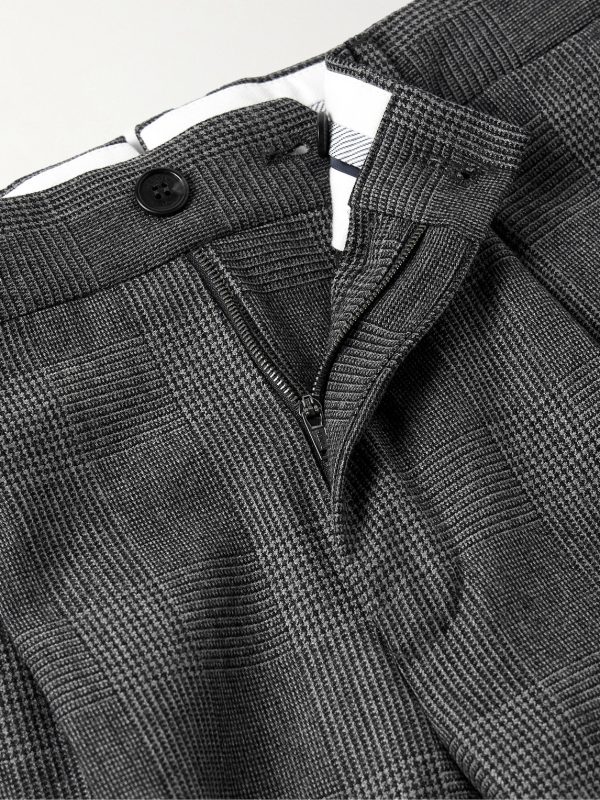 Venezia 1951 Slim-Fit Pleated Prince of Wales Checked Virgin Wool-Blend Trousers - E1 Venezia 1951 Slim-Fit Pleated Prince of Wales Checked Virgin Wool-Blend Trousers - E1
