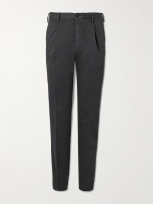 Venezia 1951 Slim-Fit Pleated Stretch-Cotton Trousers Venezia 1951 Slim-Fit Pleated Stretch-Cotton Trousers