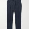Slim-Fit Tricochino Trousers