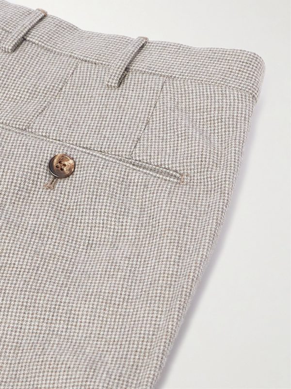 Venezia 1951 Slim-Fit Pleated Checked Wool Trousers - CU
