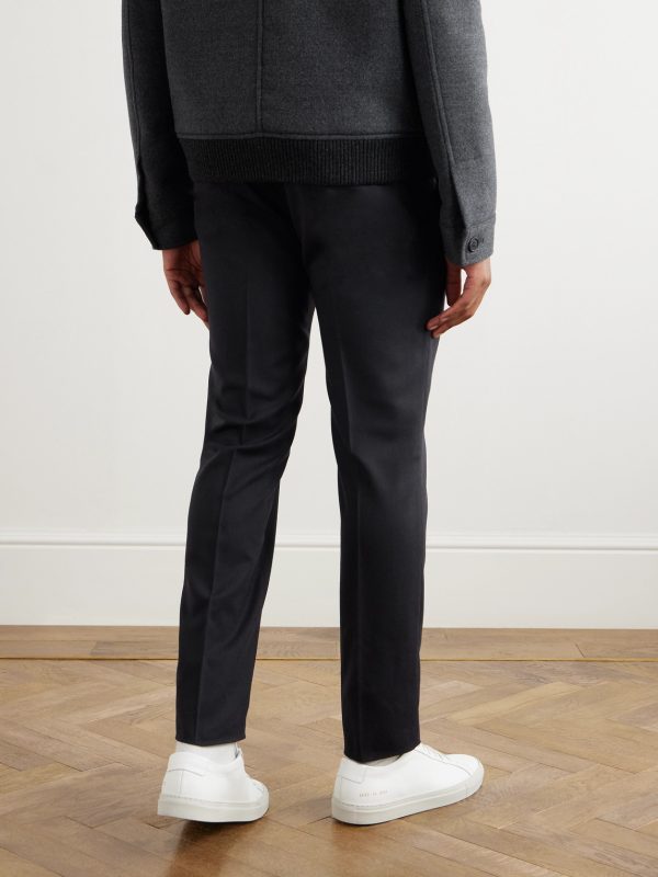 Venezia 1951 Slim-Fit Wool-Blend Tekno Flannel Trousers - BK Venezia 1951 Slim-Fit Wool-Blend Tekno Flannel Trousers - BK