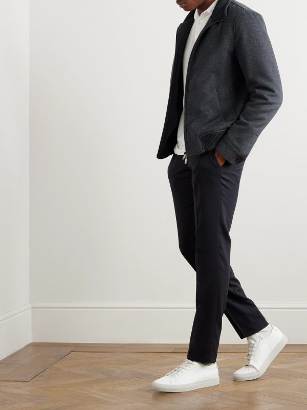 Venezia 1951 Slim-Fit Wool-Blend Tekno Flannel Trousers - OU Venezia 1951 Slim-Fit Wool-Blend Tekno Flannel Trousers - OU