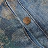 Padded Printed Recycled-Denim Bomber Jacket - E1 Padded Printed Recycled-Denim Bomber Jacket - E1