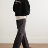 Reversible Embroidered Wool-Fleece and Silk-Satin Bomber Jacket - OU