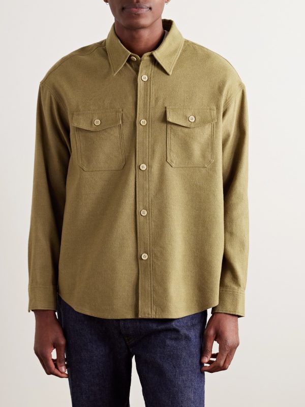 Wool and Linen-Blend Overshirt - FR Wool and Linen-Blend Overshirt - FR