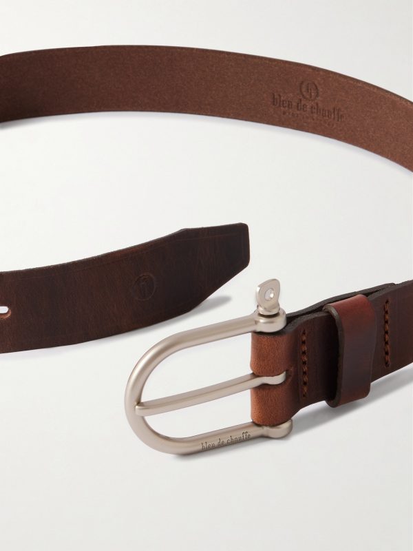 3.5cm Manille Leather Belt - E1