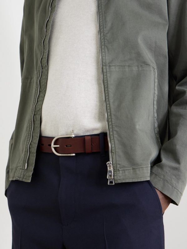 3.5cm Manille Leather Belt - FR