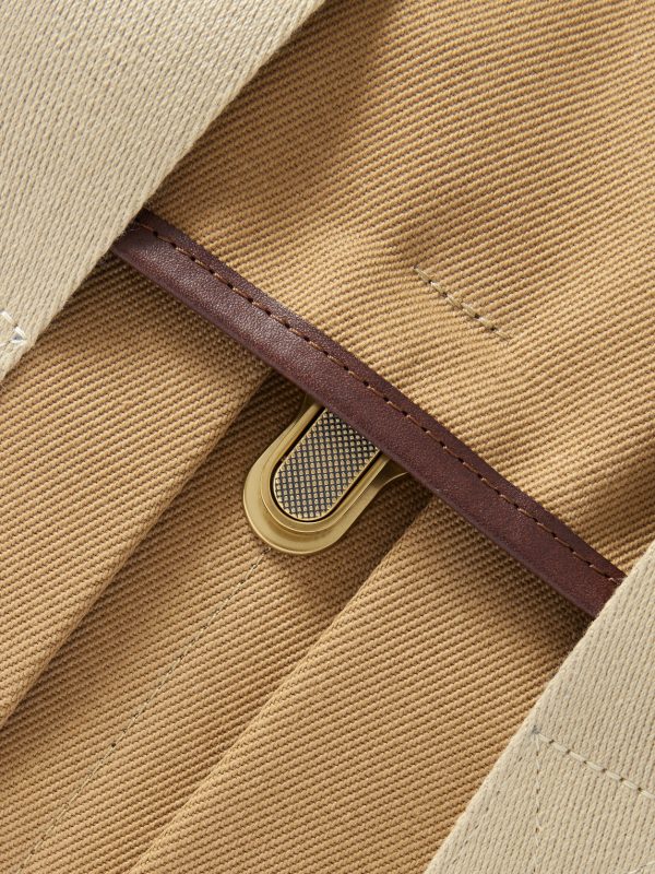 Musette Business Leather and Webbing-Trimmed Canvas Weekend Bag - CU Musette Business Leather and Webbing-Trimmed Canvas Weekend Bag - CU