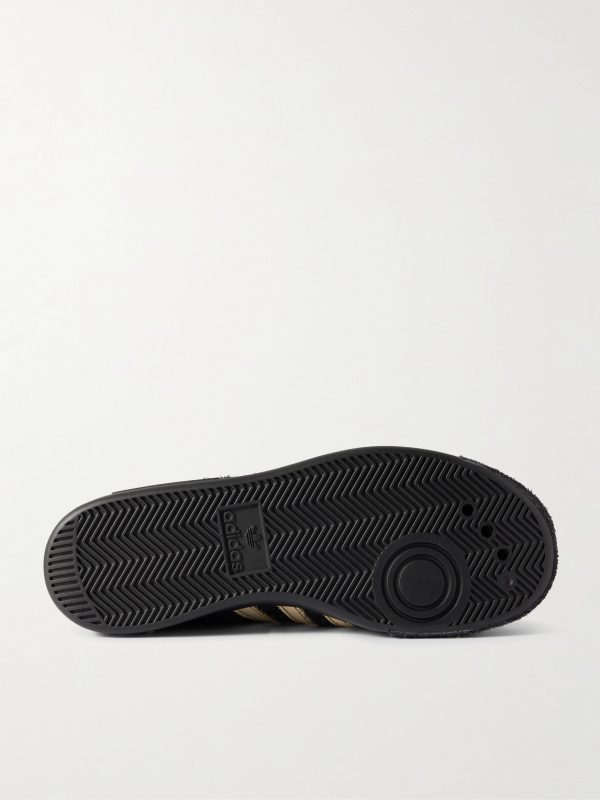 + Brain Dead Forest Hills Leather-Trimmed Textured-Suede Sneakers - E1 + Brain Dead Forest Hills Leather-Trimmed Textured-Suede Sneakers - E1