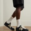 + Brain Dead Forest Hills Leather-Trimmed Textured-Suede Sneakers - OU + Brain Dead Forest Hills Leather-Trimmed Textured-Suede Sneakers - OU