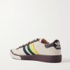 + Brain Dead Forest Hills Leather-Trimmed Brushed-Suede Sneakers - BK