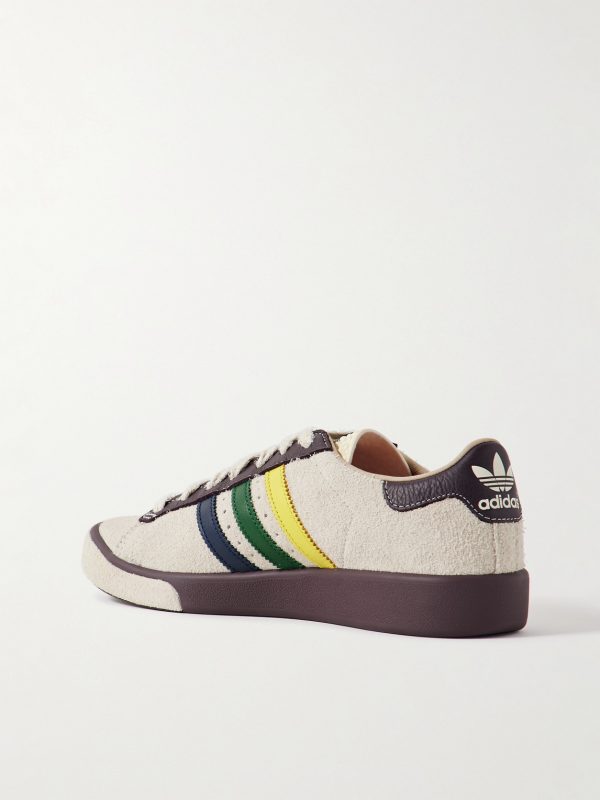 + Brain Dead Forest Hills Leather-Trimmed Brushed-Suede Sneakers - BK